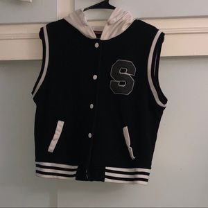 SP Classic sleeveless varsity jacket